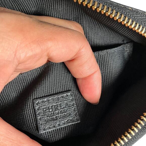 Furla Floral Embossed Soft Leather Crossbody Bag Made in Italy Genuine Leather - Picture 8 of 11